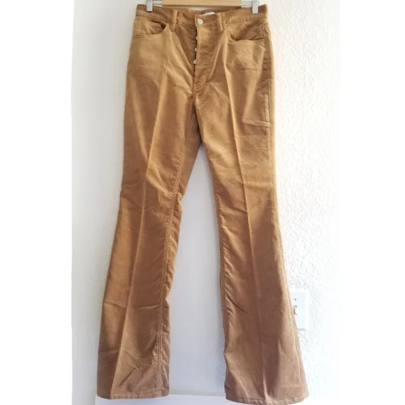 Re/Done High Waist Corduroy Bootcut Jeans Size 29 Camel Brown - Picture 3 of 8